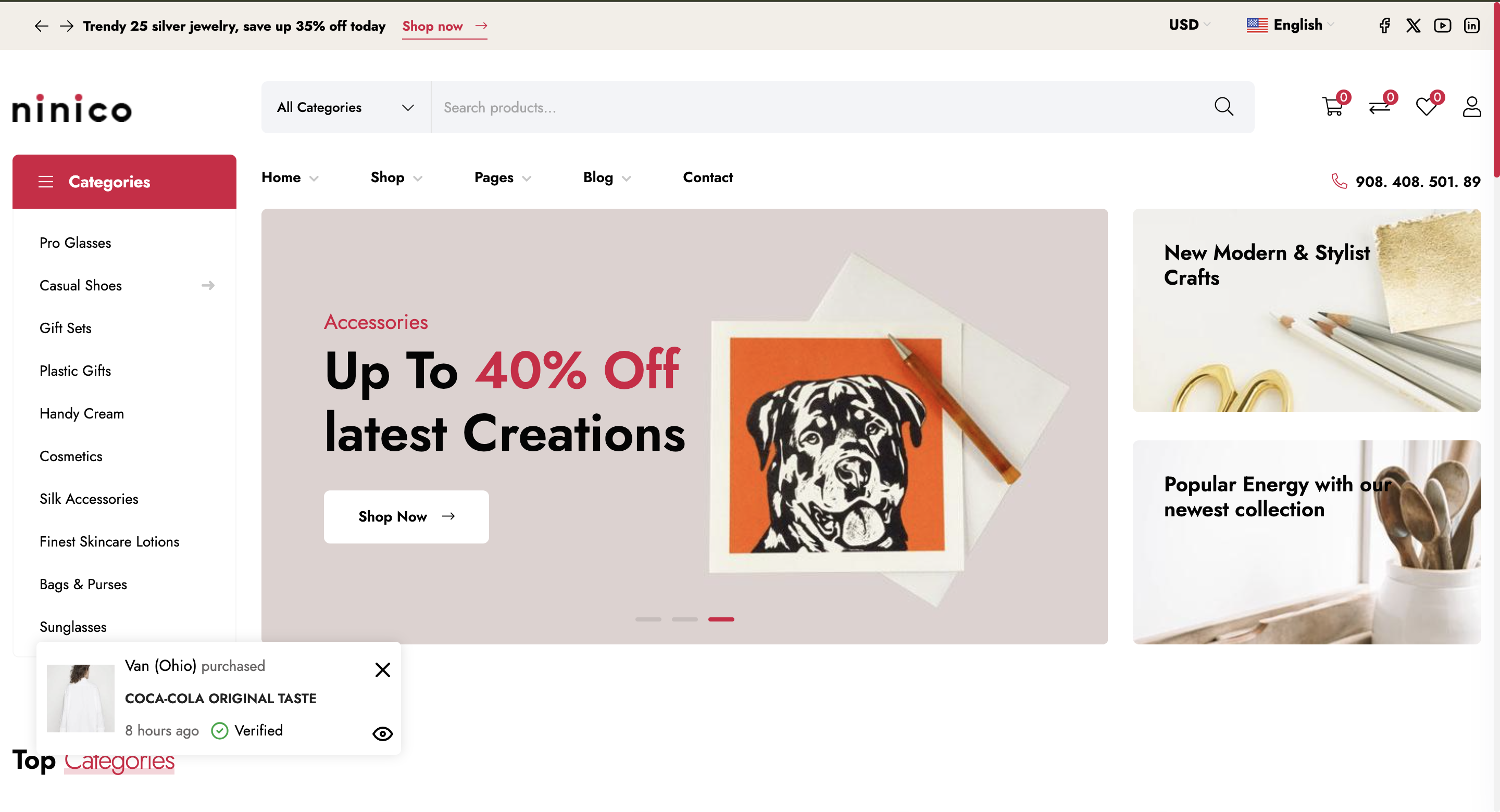 Ninnico - E-Commerce - web development project by Muddy X Digital
