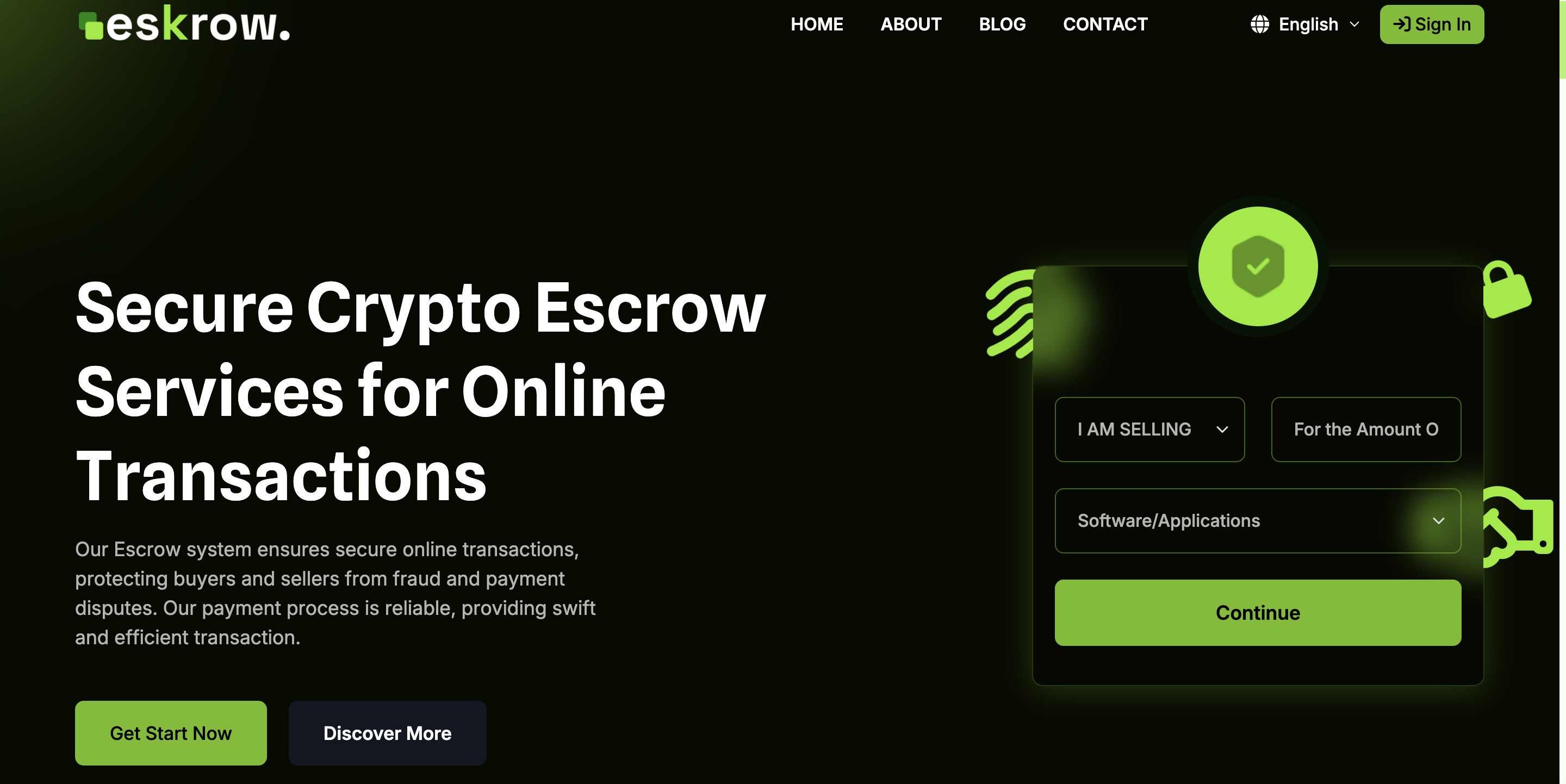 Eskrow - Escrow Payment Platform - web development project by Muddy X Digital