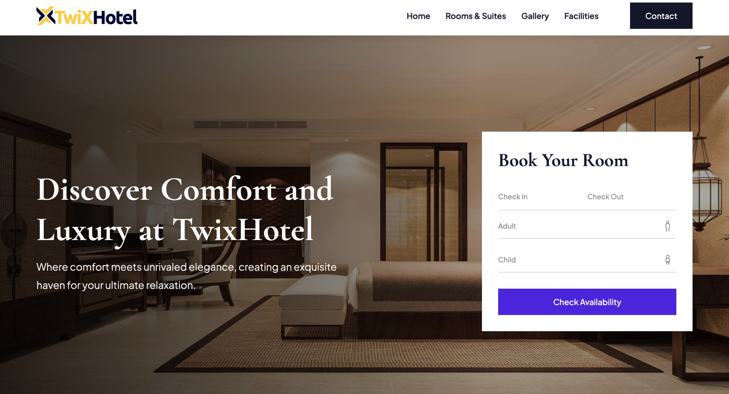 TwixHotel - Hotel Booking Platform - web development project by Muddy X Digital