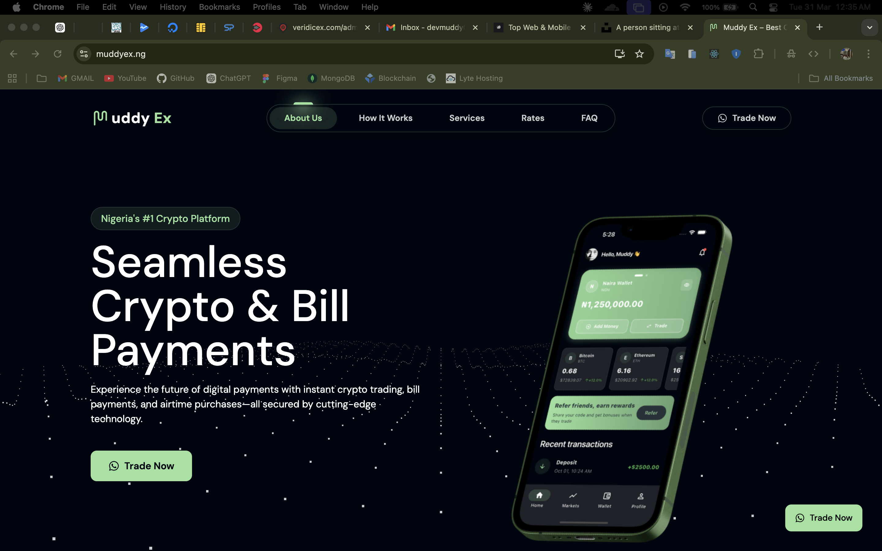 Muddy X - Fintech project by Muddy X Digital